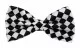 Black & White Checkered Bow Tie
